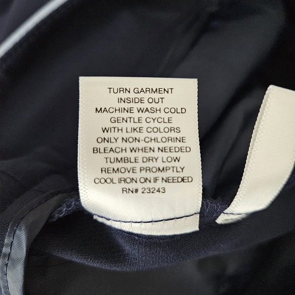 NY&C New York Company Straight Dress Pants Navy High Rise Career Slacks 0 - Picture 5 of 5